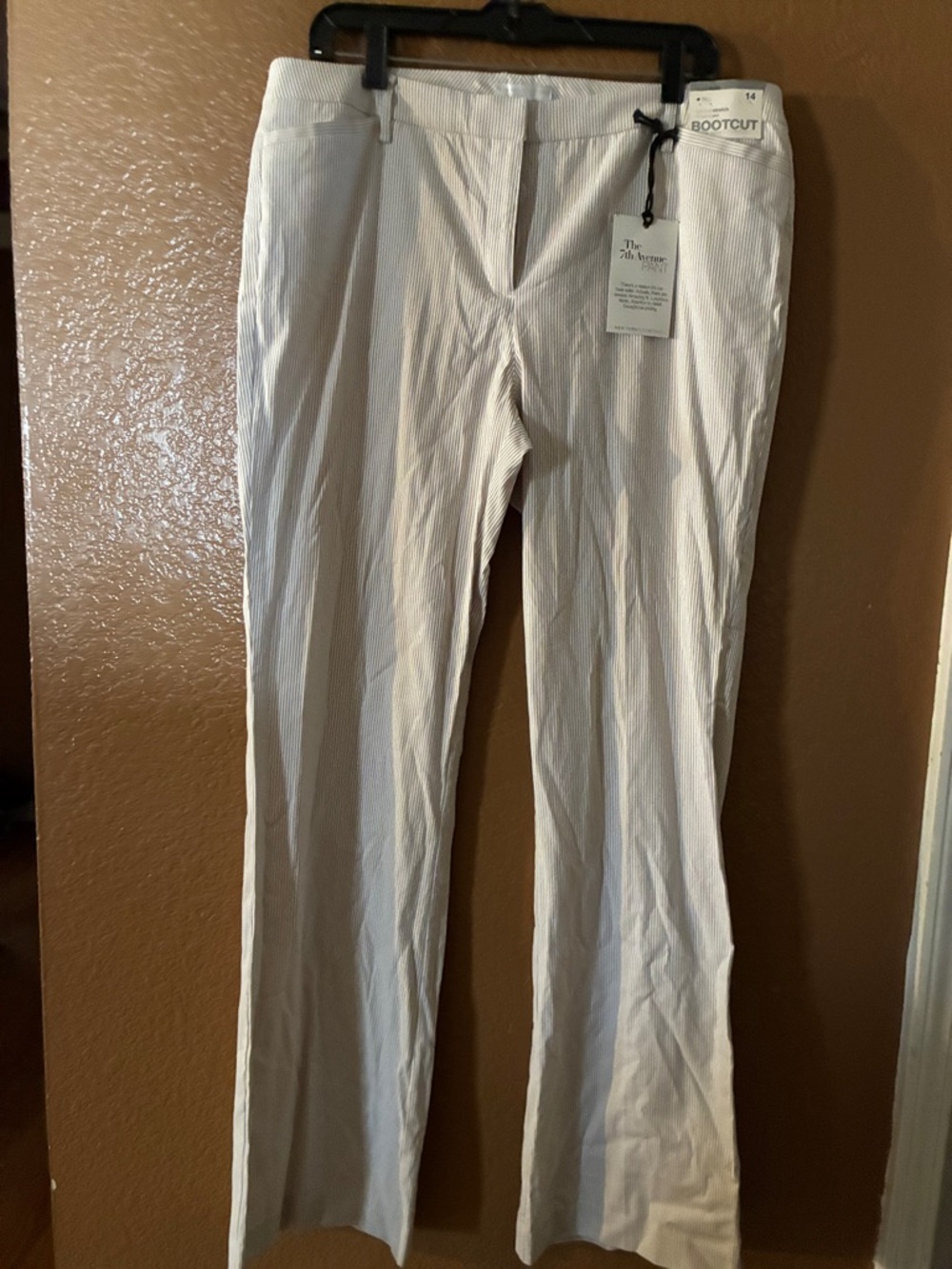 New York & Company Cream Bootcut Pants